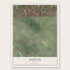 Santan, Arizona map print, the full design