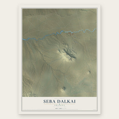 Seba Dalkai, Arizona map print, the full design