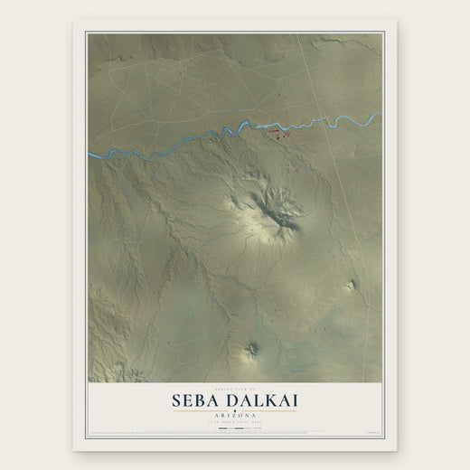 Seba Dalkai, Arizona map print, the full design