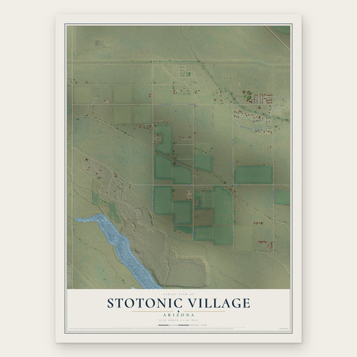 Stotonic Village, Arizona map print, the full design