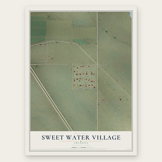 Sweet Water Village, Arizona map print, the full design