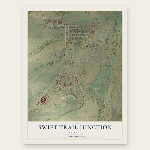 Swift Trail Junction, Arizona map print, the full design