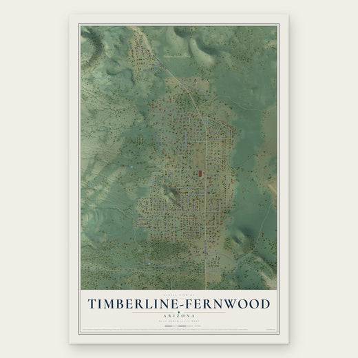 Timberline-Fernwood, Arizona map print, the full design