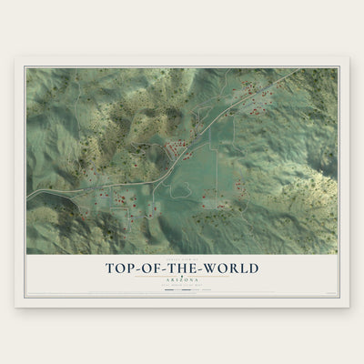 Top-of-the-World, Arizona map print, the full design