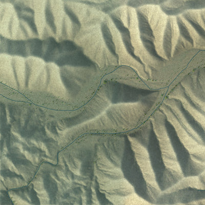 Close-up of the map of Wikieup, Arizona print showing street and building detail