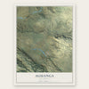 Aguanga, California map print, the full design