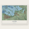 Alviso, California map print, the full design