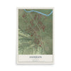 Map of Anderson, California, 12 x 18 inch unframed archival matte print