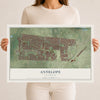 Map of Antelope, California, 12 x 18 inch unframed archival matte print