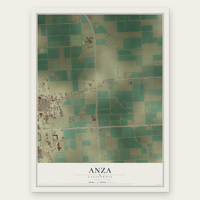 Anza, Imperial County, California map print, the full design