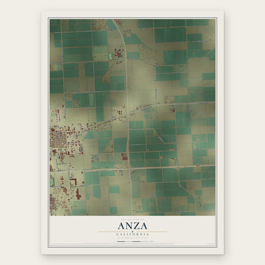 Anza, Imperial County, California map print, the full design