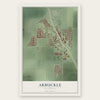 Arbuckle, California map print, the full design