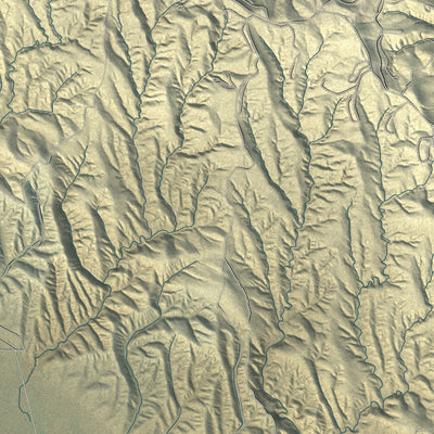 Second close-up of the map of Avenal, California print showing more streets and buildings