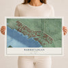Map of Barrio Logan, California, 12 x 18 inch unframed archival matte print
