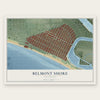 Belmont Shore, California map print, the full design