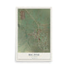 Map of Big Pine, California, 12 x 18 inch unframed archival matte print
