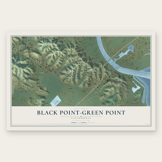 Black Point-Green Point, California map print, the full design