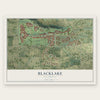 Blacklake, California map print, the full design