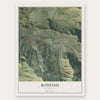 Bodfish, California map print, the full design