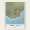 Bombay Beach, California map print, the full design