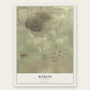 Boron, California map print, the full design