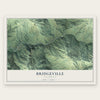 Bridgeville, California map print, the full design