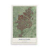Map of Buena Park, California, 12 x 18 inch unframed archival matte print