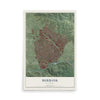 Map of Burbank, California, 12 x 18 inch unframed archival matte print