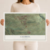 Map of Calimesa, California, 12 x 18 inch unframed archival matte print