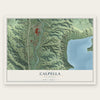 Calpella, California map print, the full design