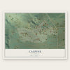 Calpine, California map print, the full design