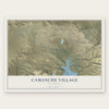 Camanche Village, California map print, the full design