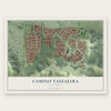 Camino Tassajara, California map print, the full design