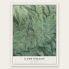 Camp Nelson, California map print, the full design