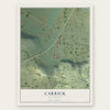 Carrick, California map print, the full design