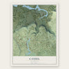Cassel, California map print, the full design
