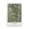Map of Castaic, California, 12 x 18 inch unframed archival matte print