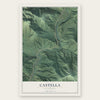 Castella, California map print, the full design