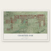 Charter Oak, California map print, the full design