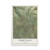 Map of Cherry Valley, California, 12 x 18 inch unframed archival matte print