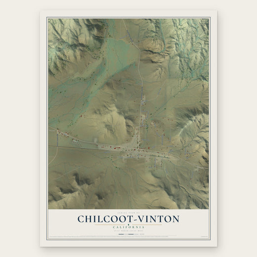 Chilcoot-Vinton, California map print, the full design