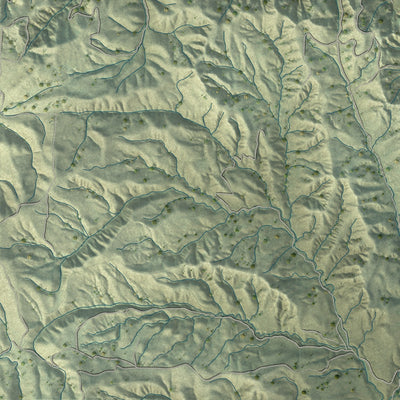 Second close-up of the map of Chino, California print showing more streets and buildings