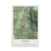 Map of Colfax, California, 12 x 18 inch unframed archival matte print