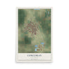 Map of Corcoran, California, 12 x 18 inch unframed archival matte print