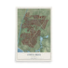Map of Costa Mesa, California, 12 x 18 inch unframed archival matte print
