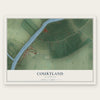 Courtland, California map print, the full design