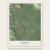 Covelo, California map print, the full design