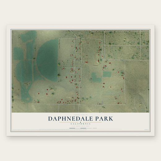 Daphnedale Park, California map print, the full design
