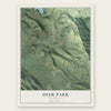 Deer Park, California map print, the full design