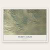 Derby Acres, California map print, the full design